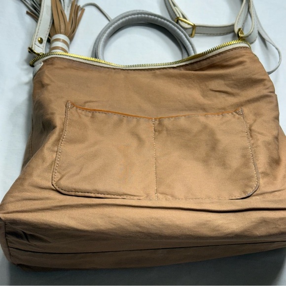 HOBO Cream Sheila Medium Shoulder Bag with Tassel - Picture 9 of 12